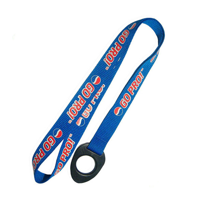 Custom lanyard with bottle holder