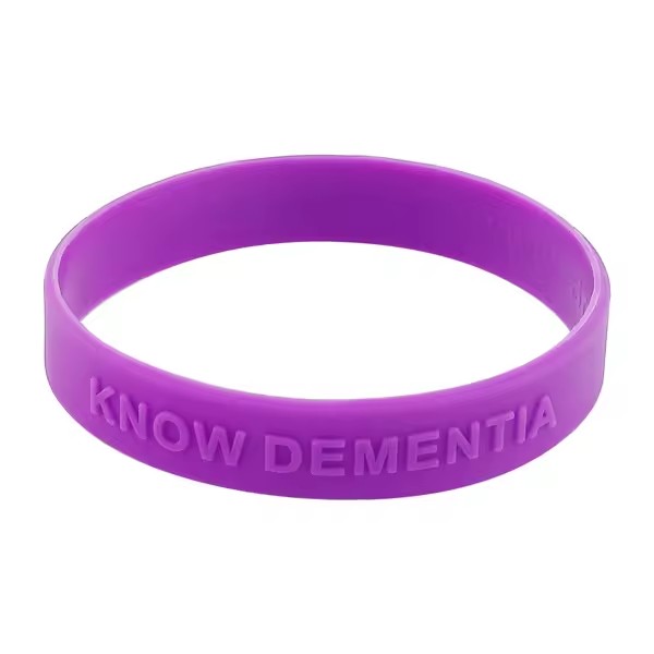 Custom Debossed Color Filled Silicone Bracelet
